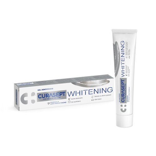 Efektīvai, bet saudzīgai zobu balināšanai Curasept Whitening zobu gels 75 ml